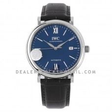 Portofino Automatic IW356518 Blue Dial with White Markers in Steel