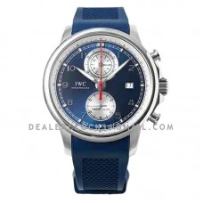 Portugieser Yacht Club Chronograph IW390705 Blue Dial in Steel