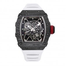 RM 035-01 Rafael Nadal NTPT Carbon White Rubber Strap