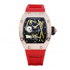 RM026-01 Tourbillon Panda in Rose Gold with Diamond Bezel RM026-01 Tourbillon Panda in Rose Gold with Diamond Bezel