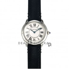 Ronde Must De Cartier 29mm White Dial in Steel