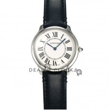 Ronde Must De Cartier 36mm White Dial in Steel Ronde Must De Cartier 36mm White Dial in Steel
