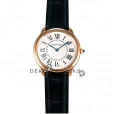Ronde Must De Cartier 36mm White Dial in Rose Gold Ronde Must De Cartier 36mm White Dial in Rose Gold