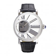 Rotonde De Cartier White Dial in Steel