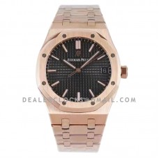 Royal Oak 15500 41mm Black Dial in Rose Gold Royal Oak 15500 41mm Black Dial in Rose Gold