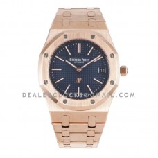Royal Oak 15202 39mm Blue Dial in Rose Gold Royal Oak 15202 39mm Blue Dial in Rose Gold