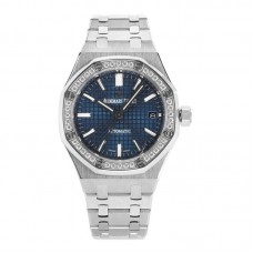 Royal Oak 15450ST 37mm Blue Dial in Steel Diamond Bezel Royal Oak 15450ST 37mm Blue Dial in Steel Diamond Bezel