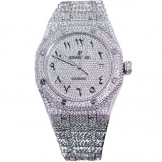 Royal Oak 41mm 15400 Iced Out Steel in Arabic Markers Royal Oak 41mm 15400 Iced Out Steel in Arabic Markers