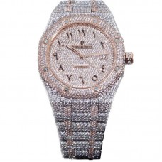 Royal Oak 41mm 15400 Iced Out Steel/Rose Gold in Arabic Markers Royal Oak 41mm 15400 Iced Out Steel/Rose Gold in Arabic Markers