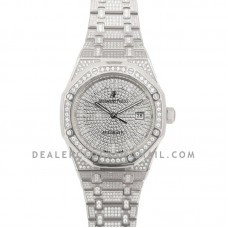 Royal Oak 41mm 15402 Full Diamond Paved In White Gold on Bracelet Royal Oak 41mm 15402 Full Diamond Paved In White Gold on Bracelet