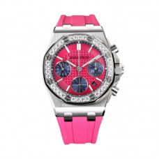 Royal Oak Offshore Selfwinding Chronograph 37mm Pink Dial in Steel 26231ST