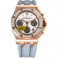 Royal Oak Offshore Selfwinding Chronograph 37mm White/Grey Dial in Rose Gold Ref. 26231OR.ZZ.D003CA.01
