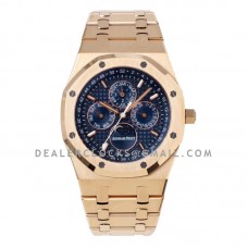 Royal Oak Perpetual Calendar Rose Gold 26574 Blue Dial