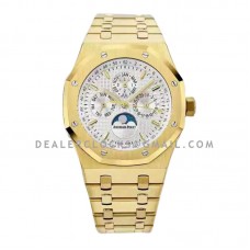 Royal Oak Perpetual Calendar Yellow Gold 26574BA White Dial Royal Oak Perpetual Calendar Yellow Gold 26574BA White Dial