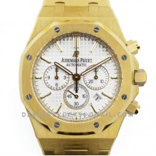 Royal Oak Self-Winding Chronograph White Dial in Yellow Gold Royal Oak Self-Winding Chronograph White Dial in Yellow Gold