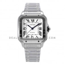 Santos de Cartier 35mm White Dial in Steel