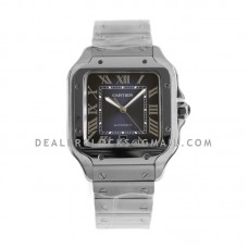 Santos de Cartier 40mm Blue Dial in Steel