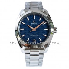 Seamaster Aqua Terra 150M Master Co-Axial Chronometer Blue Wave Dial in Steel