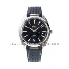 Seamaster Aqua Terra 150m Co-Axial Master Chronometer 41mm Black Dial on Rubber Strap