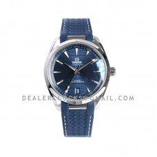 Seamaster Aqua Terra 150m Co-Axial Master Chronometer 41mm Blue Dial on Rubber Strap