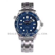 Seamaster Diver 300M Omega Co-Axial Master Chronometer 42mm Blue Dial with Blue Bezel