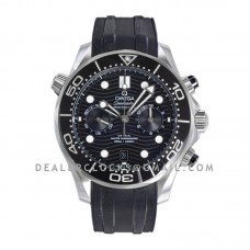 Seamaster Diver 300m Co-Axial Master Chronometer Chronograph 44mm Black Dial in Steel on Rubber Strap Ref: 210.32.44.51.01.001 Seamaster Diver 300m Co-Axial Master Chronometer Chronograph 44mm Black Dial in Steel on Rubber Strap Ref: 210.32.44.51.01.001