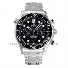 Seamaster Diver 300m Co-Axial Master Chronometer Chronograph 44mm Black Dial in Steel Ref: 210.30.44.51.01.001 Seamaster Diver 300m Co-Axial Master Chronometer Chronograph 44mm Black Dial in Steel Ref: 210.30.44.51.01.001