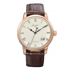 Senator White Dial in Rose Gold