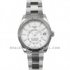 Sky-Dweller 326934 White Dial in White Gold