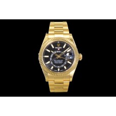 Sky-Dweller 336235 Bright Black Dial in Yellow Gold