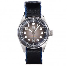 Tag Heuer Autavia Caliber 5 Black Dial with Black Ceramic Bezel on Nylon Strap