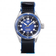 Tag Heuer Autavia Caliber 5 Blue Dial with Blue Ceramic Bezel on Nylon Strap
