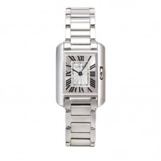 Tank Anglaise 30.2mm White Dial in Steel
