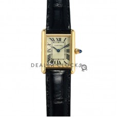 Tank Louis Small White Dial in Yellow Gold Tank Louis Small White Dial in Yellow Gold