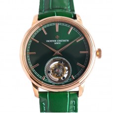 Traditionelle Tourbillon Green Dial in Rose Gold