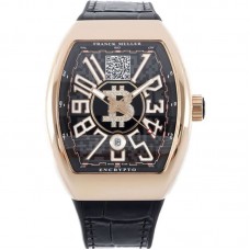 Vanguard Encrypto Black Dial in Rose Gold V 45 SC DT BTC BCD 5N (NR)