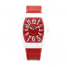 Vanguard Moonphase V32 Red Dial in Ceramic on Red Strap