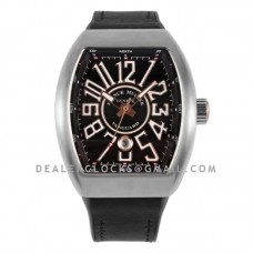 Vanguard V45 Black Dial in Rose Gold/Steel