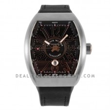 Vanguard V45 Black Dial in Rose Gold/Steel
