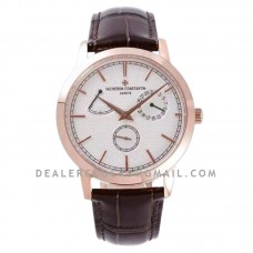 Traditionnelle Manual-Winding White Dial in Rose Gold