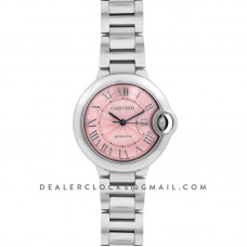 Ballon Bleu De Cartier 36mm Pink Dial in Steel