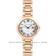 Ballon Bleu De Cartier 36mm White Dial in Pink Gold