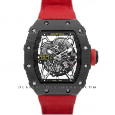 RM 035-02 Rafael Nadal Carbon on Red Nylon Strap
