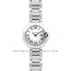 Ballon Bleu de Cartier 28mm White Dial in Steel