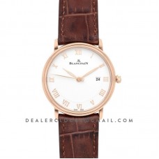 Villeret Ultra Thin Whte Dial in Rose Gold