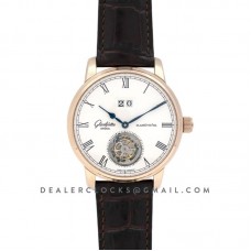 Senator Meissen Tourbillon Alfred Helwig Edition Ref 1-94-03-05-04-30 White Dial in Rose Gold