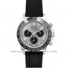 Daytona 116519LN Silver Dial in White Gold on Oysterflex Strap