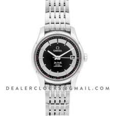 De Ville Co-Axial Chronometer Black Dial in Steel on Bracelet
