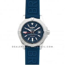 Avenger II GMT Blue Dial in Steel on Rubber Strap