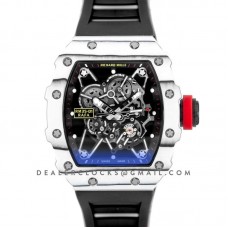 RM 035-01 Rafael Nadal Last Edition in White TPT Quartz / NTPT Carbon on Black Rubber Strap